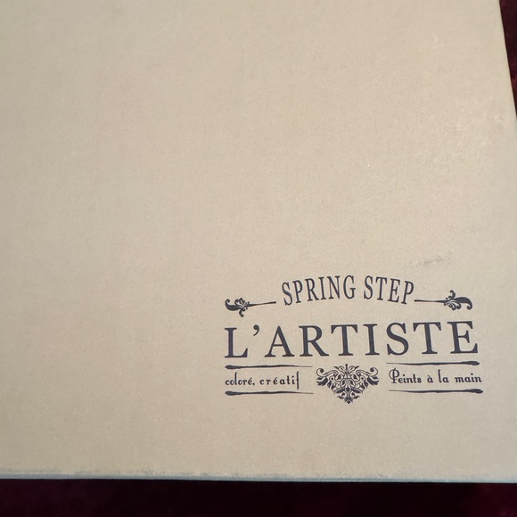 L’Artiste New in Box Elegant Floral Lace-Up Boots - Black and Pink Brocade Sz 8 - Picture 8 of 10